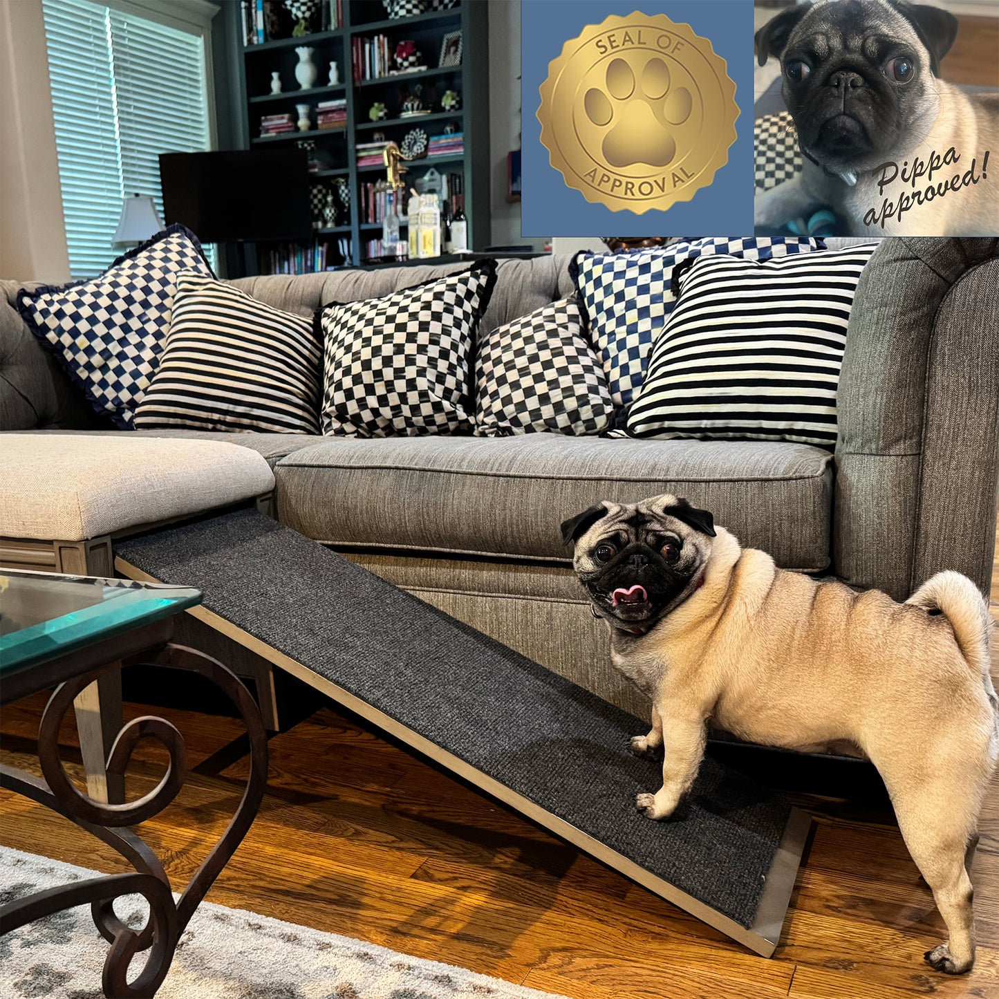 Barkley™ Pet Ramp Bench - Canyon Gray