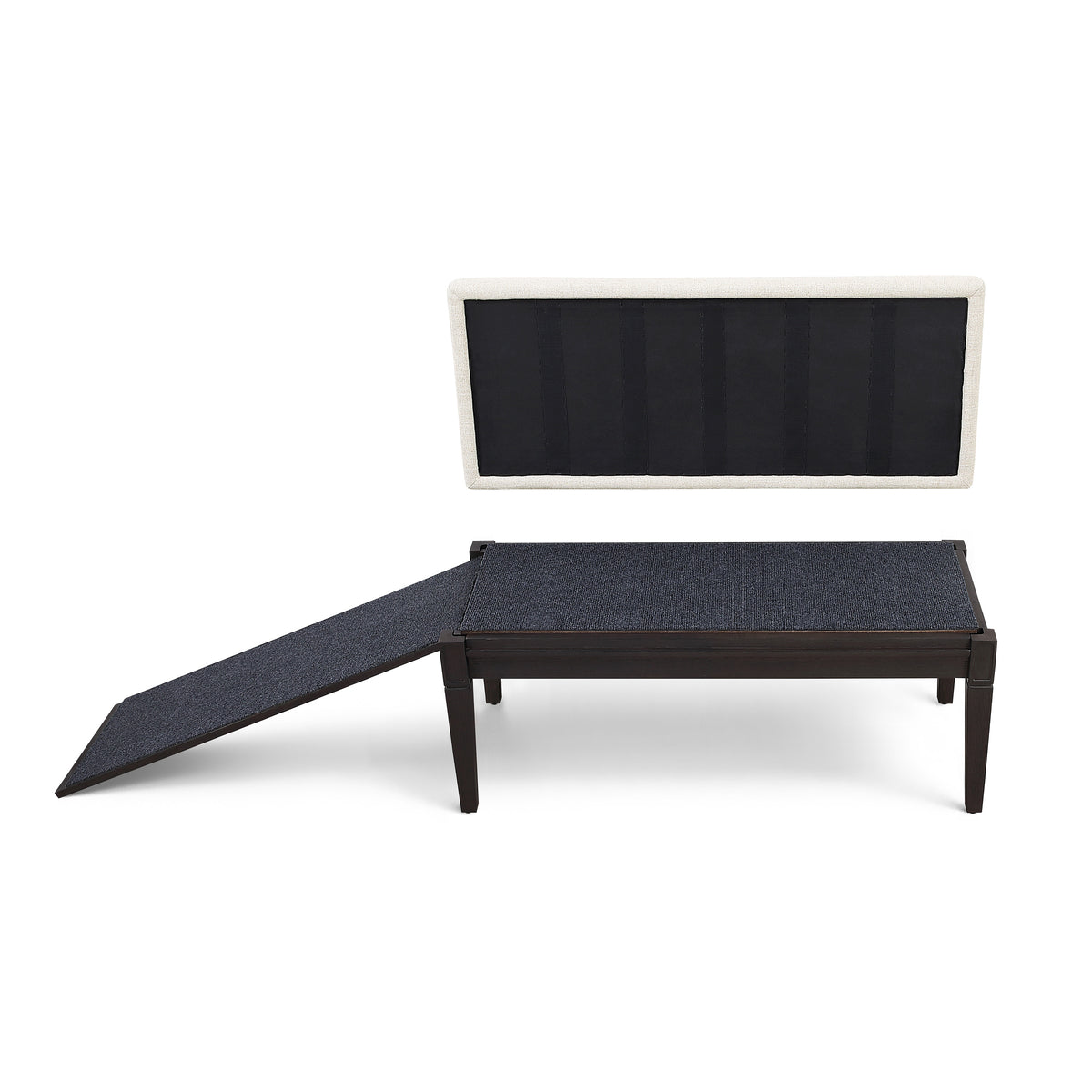 Wagsby™ Pet Ramp Bench - Black Walnut